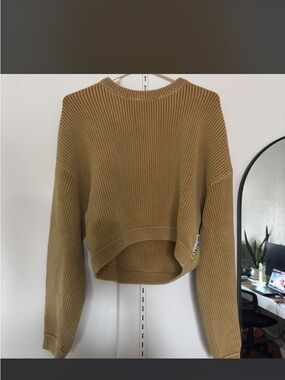Rib-Knit Sweater in Camel